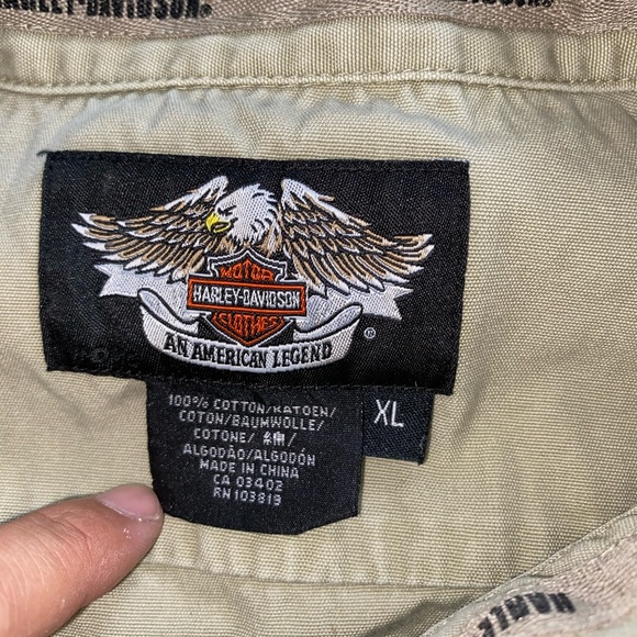 Harley Davidson sleeveless work shirt - Picture 4 of 5